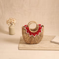 Handcrafted Crochet Work Natural Water Hyacinth Handbag for Women 11