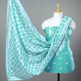 Buy 2pc Bengal Jamdani Silk Cotton Suit Material Set 06 Online at iTokri.Com