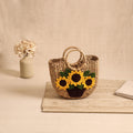 Handcrafted Crochet Work Natural Water Hyacinth Handbag for Women 09