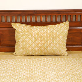 Pipad Hand Block Print Single Bedsheet with 1 Pillow Cover Set (90 x 60 in) 25