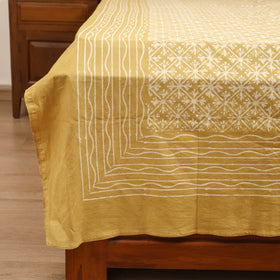 Pipad Hand Block Print Single Bedsheet with 1 Pillow Cover Set (90 x 60 in) 25