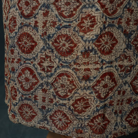 Pedana Kalamkari Block Print Kota Doria Cotton 2pc Unstitched Dress Material Kurta Set 17