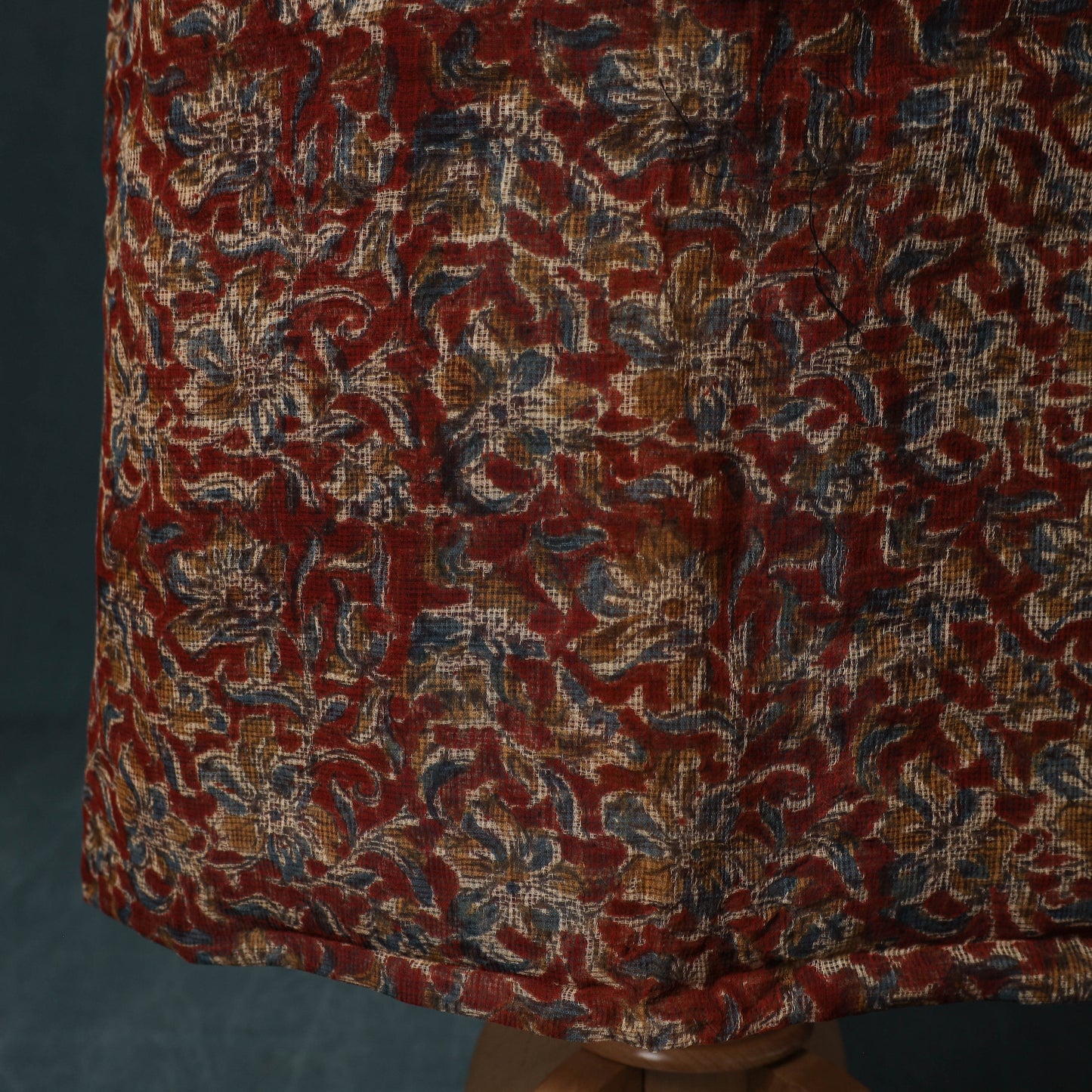 Pedana Kalamkari Block Print Kota Doria Cotton 2pc Unstitched Dress Material Kurta Set 18