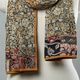 Multicolor Kalamkari Block Printed Cotton Patchwork Stole