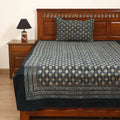 Pipad Hand Block Print Single Bedsheet with 1 Pillow Cover Set (90 x 60 in) 16