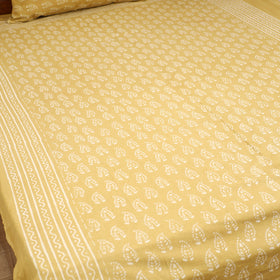 Pipad Hand Block Print Single Bedsheet with 1 Pillow Cover Set (90 x 60 in) 14