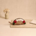 Handcrafted Crochet Work Natural Water Hyacinth Clutch for Women 02
