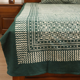 Pipad Hand Block Print Single Bedsheet with 1 Pillow Cover Set (90 x 60 in) 13