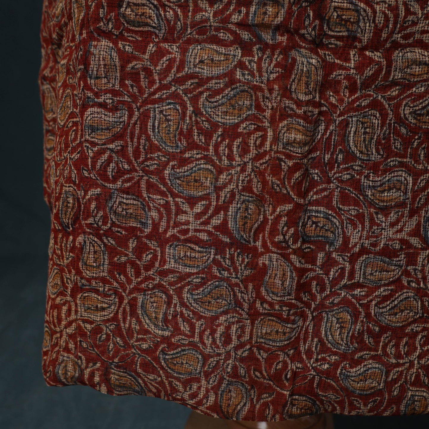 Pedana Kalamkari Block Print Kota Doria Cotton 2pc Unstitched Dress Material Kurta Set 21