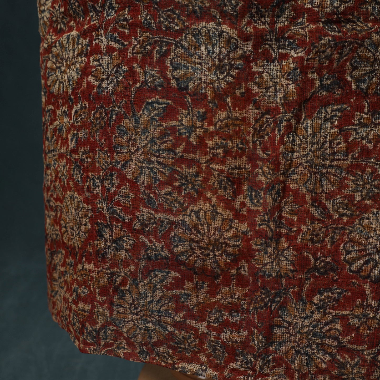 Pedana Kalamkari Block Print Kota Doria Cotton 2pc Unstitched Dress Material Kurta Set 22