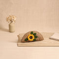 Handcrafted Crochet Work Natural Water Hyacinth Clutch for Women 04