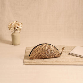 Handcrafted Crochet Work Natural Water Hyacinth Clutch for Women 04