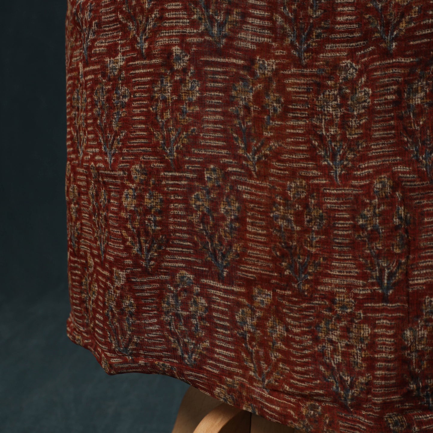 Pedana Kalamkari Block Print Kota Doria Cotton 2pc Unstitched Dress Material Kurta Set 23