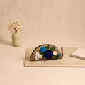 Handcrafted Crochet Work Natural Water Hyacinth Clutch for Women 07