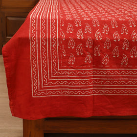 Pipad Hand Block Print Single Bedsheet with 1 Pillow Cover Set (90 x 60 in) 09
