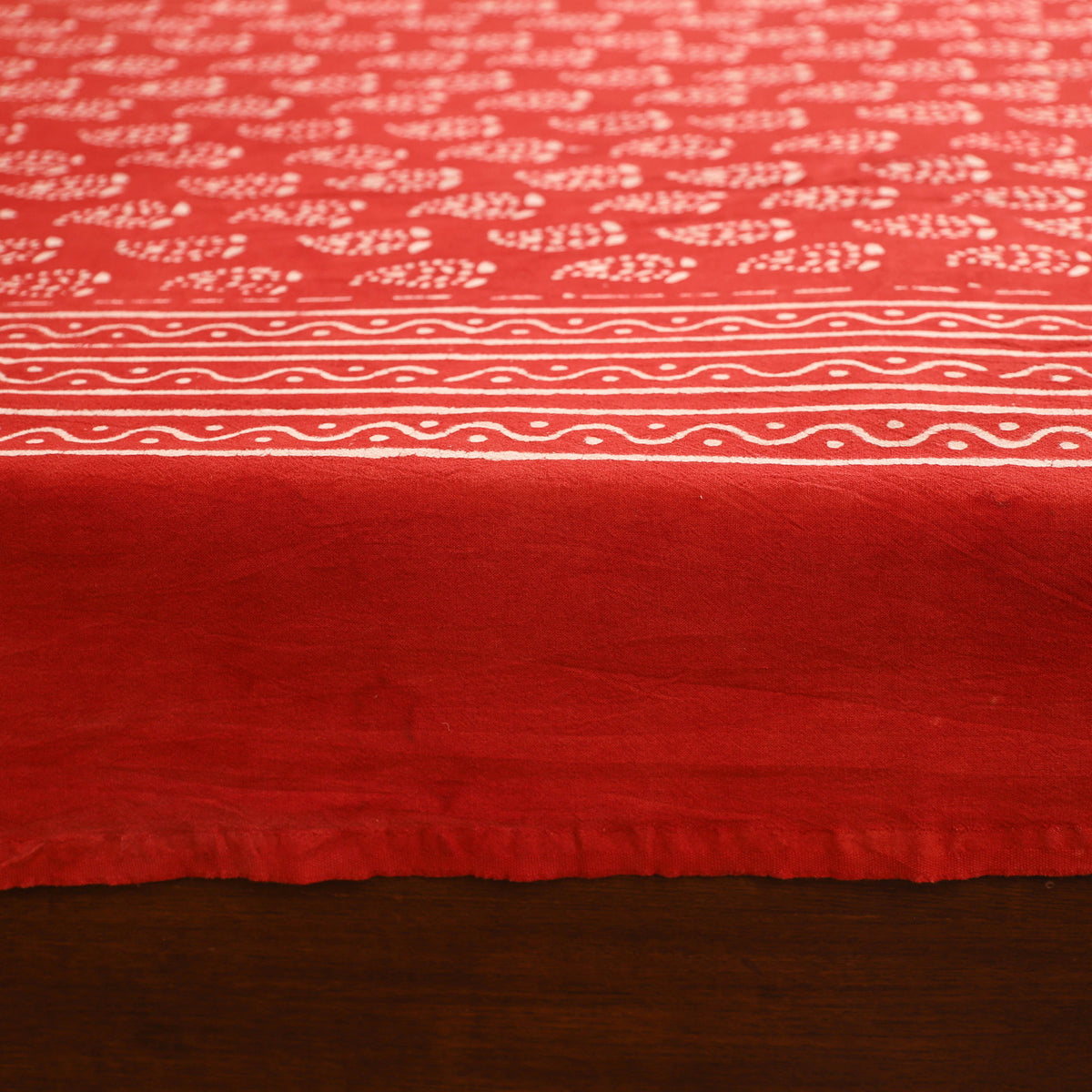 Pipad Hand Block Print Single Bedsheet with 1 Pillow Cover Set (90 x 60 in) 09