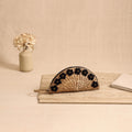 Handcrafted Crochet Work Natural Water Hyacinth Clutch for Women 08