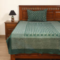 Pipad Hand Block Print Single Bedsheet with 1 Pillow Cover Set (90 x 60 in) 08