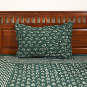 Pipad Hand Block Print Single Bedsheet with 1 Pillow Cover Set (90 x 60 in) 08
