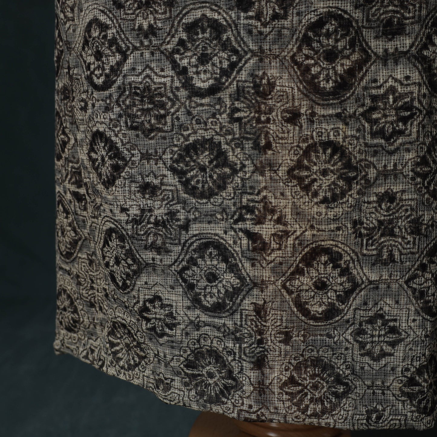Pedana Kalamkari Block Print Kota Doria Cotton 2pc Unstitched Dress Material Kurta Set 25
