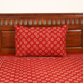 Pipad Hand Block Print Single Bedsheet with 1 Pillow Cover Set (90 x 60 in) 07