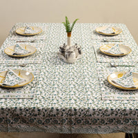 Sanganeri Print Cotton Table Cover with Mats & Napkins 02