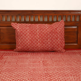 Pipad Hand Block Print Single Bedsheet with 1 Pillow Cover Set (90 x 60 in) 05