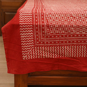 Pipad Hand Block Print Single Bedsheet with 1 Pillow Cover Set (90 x 60 in) 05