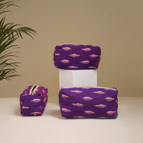 Handcrafted Fabric Toiletry Bags (Set of 3) 03