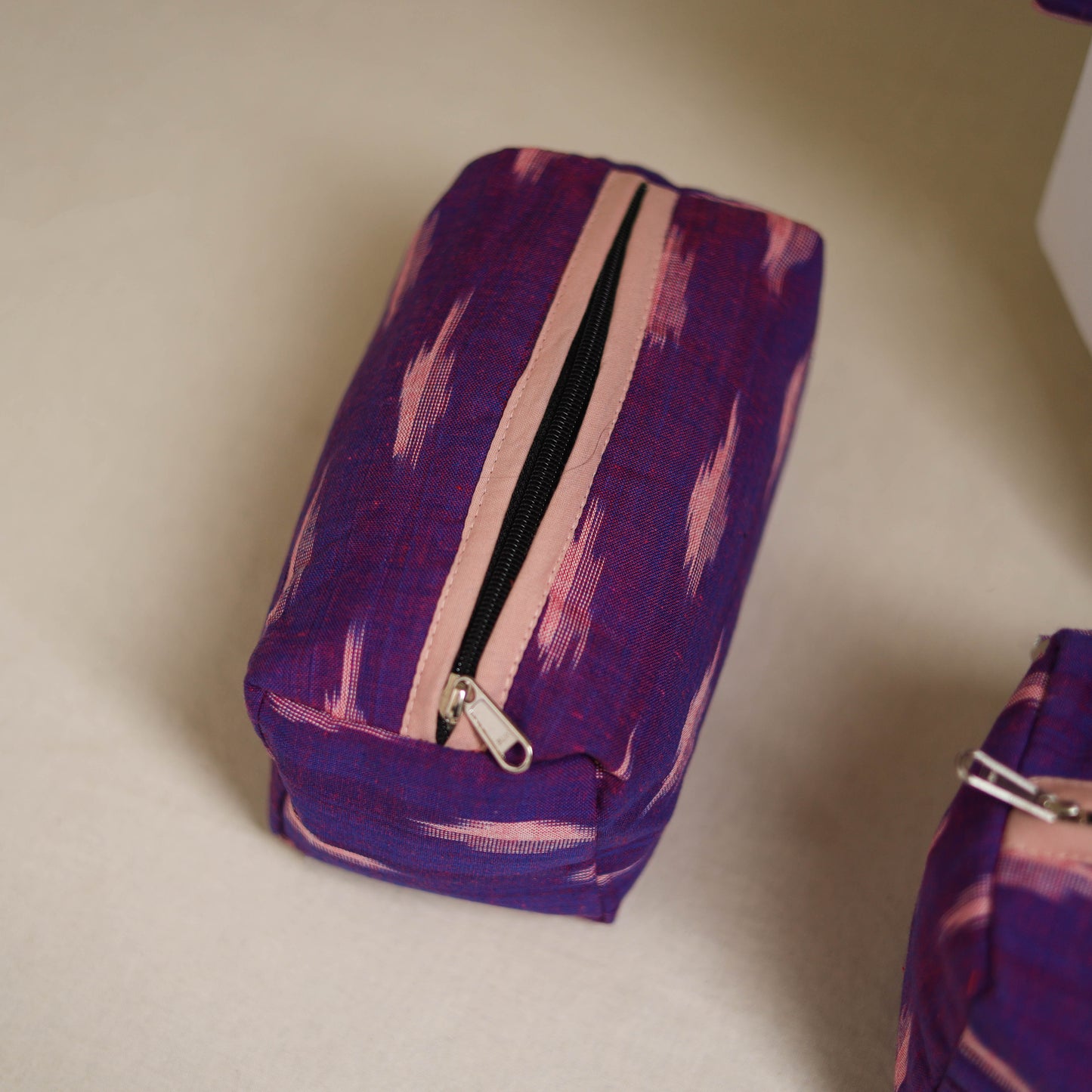 Handcrafted Fabric Toiletry Bags (Set of 3) 03