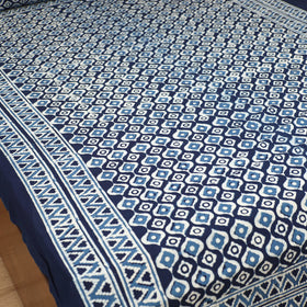 Pipad Hand Block Print Single Bedsheet with 1 Pillow Cover Set (90 x 60 in) 04