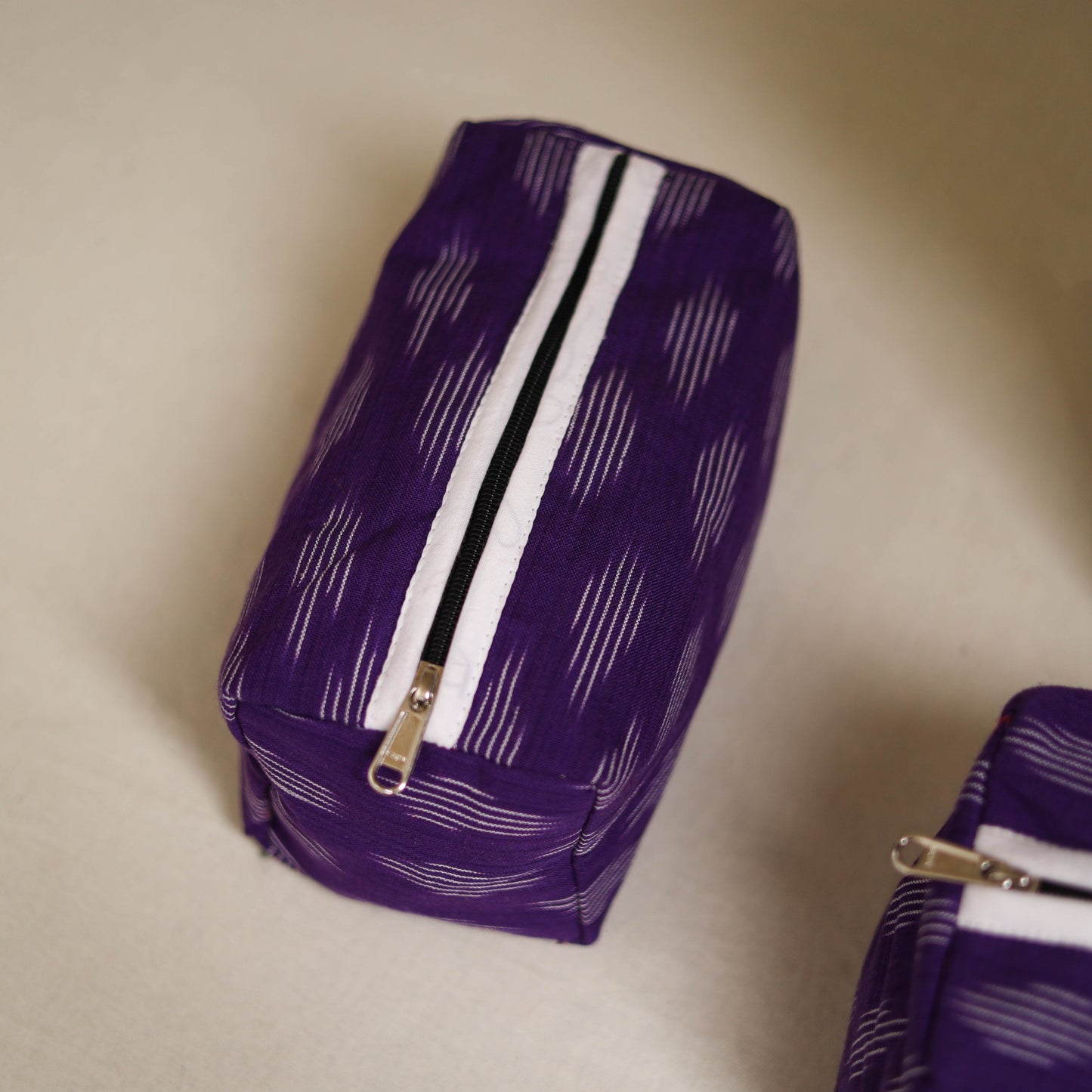 Handcrafted Fabric Toiletry Bags (Set of 3) 04