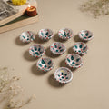 Decorative handpainted clay diya (set of 10) 38