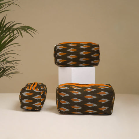 Handcrafted Fabric Toiletry Bags (Set of 3) 05