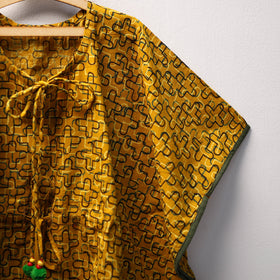 Yellow - cotton kids kaftan (3-4 years) 11 - handcrafted