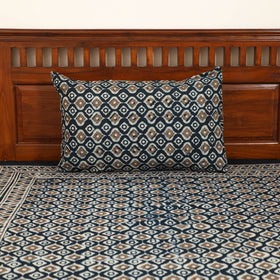 Pipad Hand Block Print Single Bedsheet with 1 Pillow Cover Set (90 x 60 in) 01