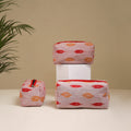 Handcrafted Fabric Toiletry Bags (Set of 3) 09