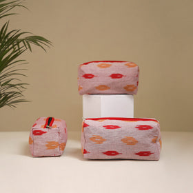 Handcrafted Fabric Toiletry Bags (Set of 3) 09