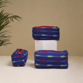 Handcrafted Fabric Toiletry Bags (Set of 3) 10