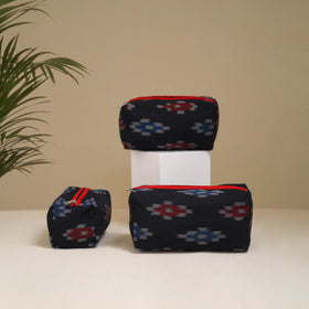 Handcrafted Fabric Toiletry Bags (Set of 3) 14