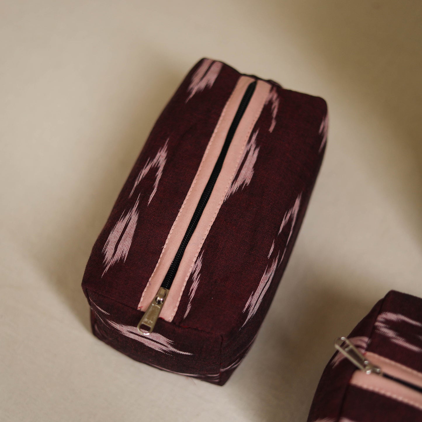 Handcrafted Fabric Toiletry Bags (Set of 3) 15