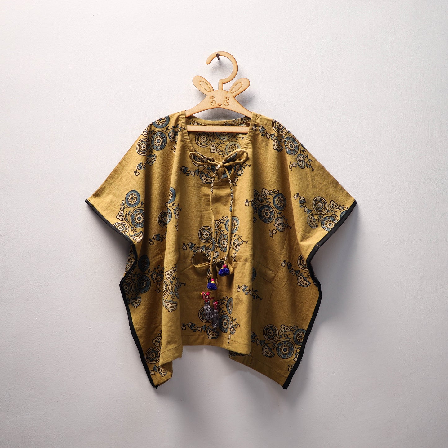 Yellow - cotton kids kaftan (3-4 years) 22 - handcrafted