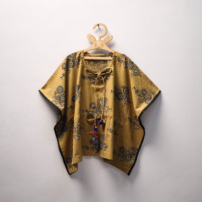 Yellow - cotton kids kaftan (3-4 years) 22 - handcrafted