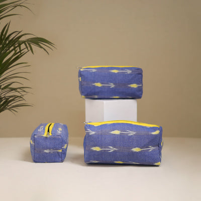 Handcrafted Fabric Toiletry Bags (Set of 3) 20