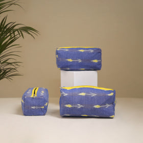 Handcrafted Fabric Toiletry Bags (Set of 3) 20