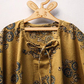 Yellow - cotton kids kaftan (3-4 years) 22 - handcrafted