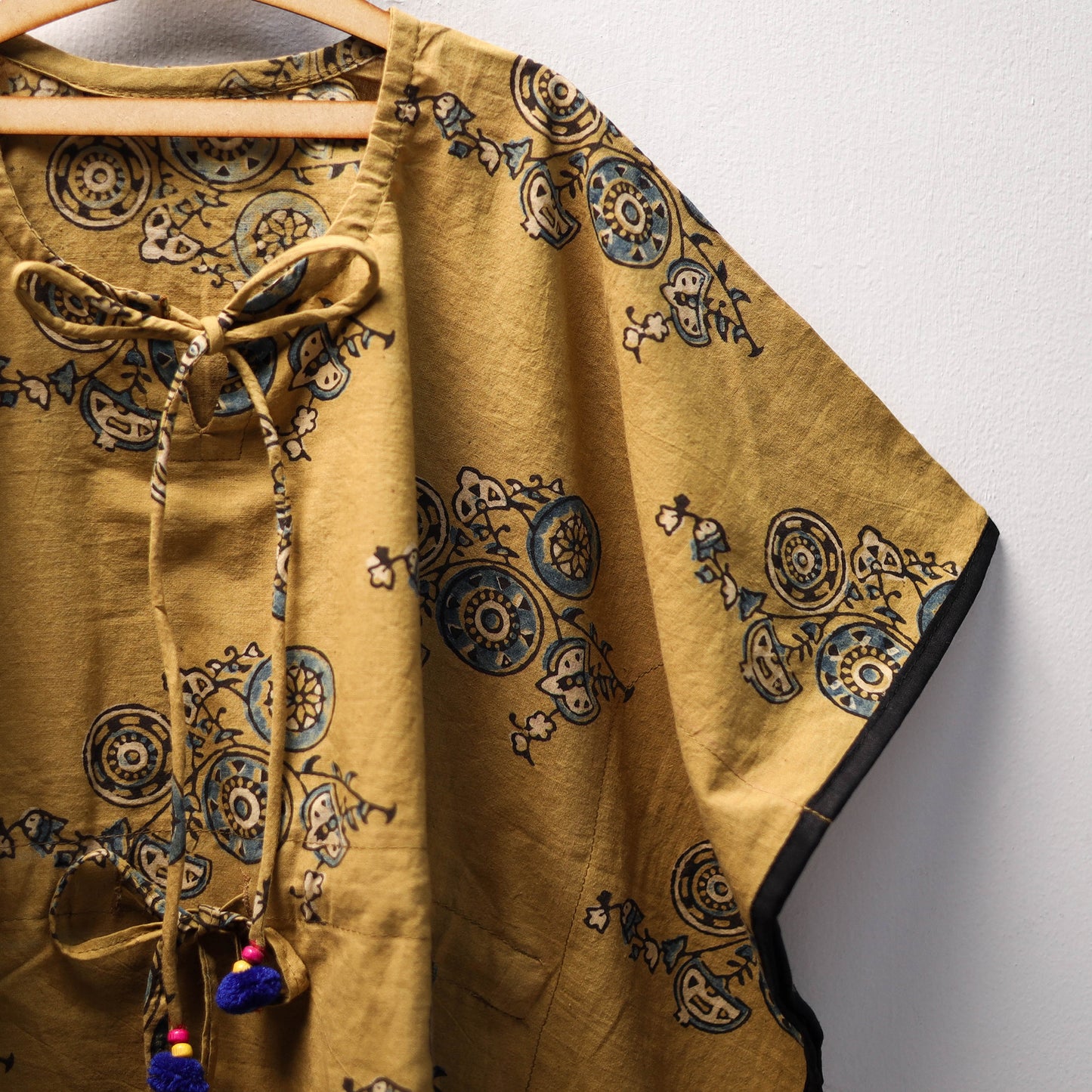 Yellow - cotton kids kaftan (3-4 years) 22 - handcrafted