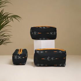 Handcrafted Fabric Toiletry Bags (Set of 3) 21