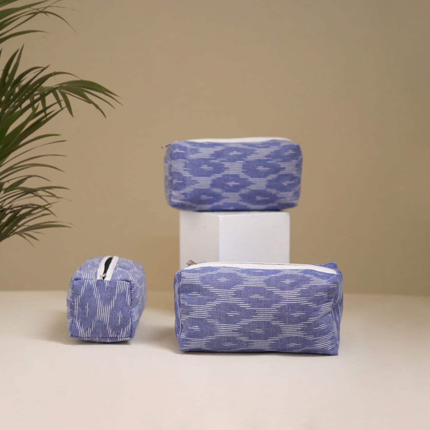 Handcrafted Fabric Toiletry Bags (Set of 3) 25