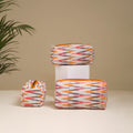 Handcrafted Fabric Toiletry Bags (Set of 3) 26